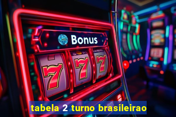 tabela 2 turno brasileirao